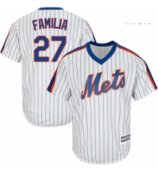 Mens Majestic New York Mets 27 Jeurys Familia Replica White Alternate Cool Base MLB Jersey Mens Majestic New York Mets 27 Jeurys Familia Replica White Alternate Cool Base MLB Jersey