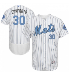 Mens Majestic New York Mets 30 Michael Conforto Authentic White 2016 Fathers Day Fashion Flex Base MLB Jersey Mens Majestic New York Mets 30 Michael Conforto Authentic White 2016 Fathers Day Fashion Flex Base MLB Jersey
