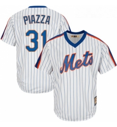 Mens Majestic New York Mets 31 Mike Piazza Replica White Cooperstown MLB Jersey Mens Majestic New York Mets 31 Mike Piazza Replica White Cooperstown MLB Jersey