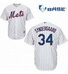 Mens Majestic New York Mets 34 Noah Syndergaard Replica White Home Cool Base MLB Jersey Mens Majestic New York Mets 34 Noah Syndergaard Replica White Home Cool Base MLB Jersey