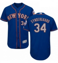 Mens Majestic New York Mets 34 Noah Syndergaard RoyalGray Alternate Flex Base Authentic Collection MLB Jersey Mens Majestic New York Mets 34 Noah Syndergaard RoyalGray Alternate Flex Base Authentic Collection MLB Jersey