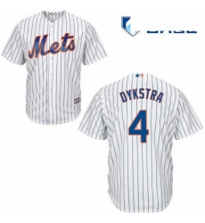 Mens Majestic New York Mets 4 Lenny Dykstra Replica White Home Cool Base MLB Jersey Mens Majestic New York Mets 4 Lenny Dykstra Replica White Home Cool Base MLB Jersey