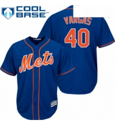 Mens Majestic New York Mets 40 Jason Vargas Replica Royal Blue Alternate Home Cool Base MLB Jersey Mens Majestic New York Mets 40 Jason Vargas Replica Royal Blue Alternate Home Cool Base MLB Jersey