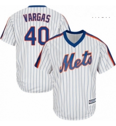 Mens Majestic New York Mets 40 Jason Vargas Replica White Alternate Cool Base MLB Jersey Mens Majestic New York Mets 40 Jason Vargas Replica White Alternate Cool Base MLB Jersey