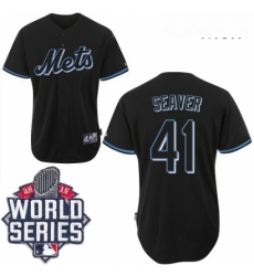Mens Majestic New York Mets 41 Tom Seaver Authentic Black Fashion 2015 World Series MLB Jersey Mens Majestic New York Mets 41 Tom Seaver Authentic Black Fashion 2015 World Series MLB Jersey