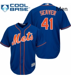 Mens Majestic New York Mets 41 Tom Seaver Replica Royal Blue Alternate Home Cool Base MLB Jersey Mens Majestic New York Mets 41 Tom Seaver Replica Royal Blue Alternate Home Cool Base MLB Jersey