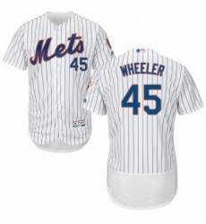 Mens Majestic New York Mets 45 Zack Wheeler White Home Flex Base Authentic Collection MLB Jersey Mens Majestic New York Mets 45 Zack Wheeler White Home Flex Base Authentic Collection MLB Jersey