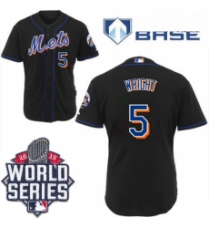 Mens Majestic New York Mets 5 David Wright Authentic Black Cool Base 2015 World Series MLB Jersey Mens Majestic New York Mets 5 David Wright Authentic Black Cool Base 2015 World Series MLB Jersey