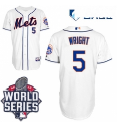 Mens Majestic New York Mets 5 David Wright Authentic White Alternate Cool Base 2015 World Series MLB Jersey Mens Majestic New York Mets 5 David Wright Authentic White Alternate Cool Base 2015 World Series MLB Jersey