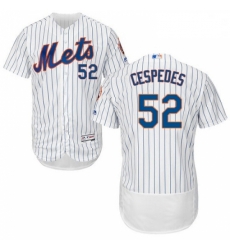 Mens Majestic New York Mets 52 Yoenis Cespedes White Home Flex Base Authentic Collection MLB Jersey Mens Majestic New York Mets 52 Yoenis Cespedes White Home Flex Base Authentic Collection MLB Jersey