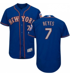 Mens Majestic New York Mets 7 Jose Reyes RoyalGray Flexbase Authentic Collection MLB Jersey Mens Majestic New York Mets 7 Jose Reyes RoyalGray Flexbase Authentic Collection MLB Jersey