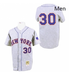 Mens Mitchell and Ness 1969 New York Mets 30 Nolan Ryan Authentic Grey Throwback MLB Jersey Mens Mitchell and Ness 1969 New York Mets 30 Nolan Ryan Authentic Grey Throwback MLB Jersey