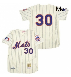Mens Mitchell and Ness New York Mets 30 Nolan Ryan Authentic WhiteBlue Strip Throwback MLB Jersey Mens Mitchell and Ness New York Mets 30 Nolan Ryan Authentic WhiteBlue Strip Throwback MLB Jersey