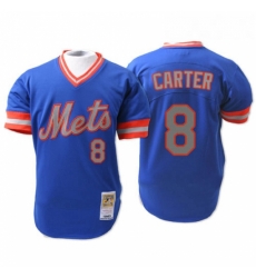 Mens Mitchell and Ness New York Mets 8 Gary Carter Replica Blue 1983 Throwback MLB Jersey Mens Mitchell and Ness New York Mets 8 Gary Carter Replica Blue 1983 Throwback MLB Jersey