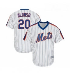 Mens New York Mets 20 Pete Alonso Replica White Alternate Cool Base Baseball Jersey Mens New York Mets 20 Pete Alonso Replica White Alternate Cool Base Baseball Jersey