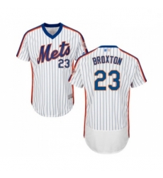 Mens New York Mets 23 Keon Broxton White Alternate Flex Base Authentic Collection Baseball Jersey Mens New York Mets 23 Keon Broxton White Alternate Flex Base Authentic Collection Baseball Jersey
