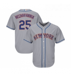 Mens New York Mets 25 Adeiny Hechavarria Replica Grey Road Cool Base Baseball Jersey Mens New York Mets 25 Adeiny Hechavarria Replica Grey Road Cool Base Baseball Jersey