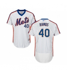 Mens New York Mets 40 Wilson Ramos White Alternate Flex Base Authentic Collection Baseball Jersey Mens New York Mets 40 Wilson Ramos White Alternate Flex Base Authentic Collection Baseball Jersey