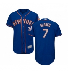 Mens New York Mets 7 Gregor Blanco Royal Gray Alternate Flex Base Authentic Collection Baseball Jersey Mens New York Mets 7 Gregor Blanco Royal Gray Alternate Flex Base Authentic Collection Baseball Jersey