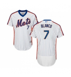 Mens New York Mets 7 Gregor Blanco White Alternate Flex Base Authentic Collection Baseball Jersey Mens New York Mets 7 Gregor Blanco White Alternate Flex Base Authentic Collection Baseball Jersey