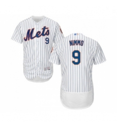 Mens New York Mets 9 Brandon Nimmo White Home Flex Base Authentic Collection Baseball Jersey Mens New York Mets 9 Brandon Nimmo White Home Flex Base Authentic Collection Baseball Jersey