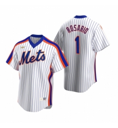 Mens Nike New York Mets 1 Amed Rosario White Cooperstown Collection Home Stitched Baseball Jersey Mens Nike New York Mets 1 Amed Rosario White Cooperstown Collection Home Stitched Baseball Jersey