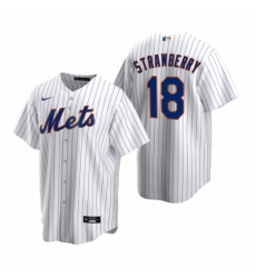 Mens Nike New York Mets 18 Darryl Strawberry White 2020 Home Stitched Baseball Jerse Mens Nike New York Mets 18 Darryl Strawberry White 2020 Home Stitched Baseball Jerse