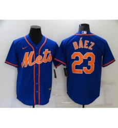 Men's Nike New York Mets #23 Keon Broxton Blue Game Authentic Baseball Jersey Men's Nike New York Mets #23 Keon Broxton Blue Game Authentic Baseball Jersey