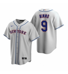 Mens Nike New York Mets 9 Brandon Nimmo Gray Road Stitched Baseball Jersey Mens Nike New York Mets 9 Brandon Nimmo Gray Road Stitched Baseball Jersey