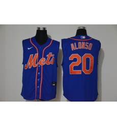 Mets 20 Pete Alonso Royal Nike Cool Base Sleeveless Jersey Mets 20 Pete Alonso Royal Nike Cool Base Sleeveless Jersey