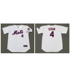 Mets 4 Rusty Staub White Throwback Cool Base Jersey Mets 4 Rusty Staub White Throwback Cool Base Jersey