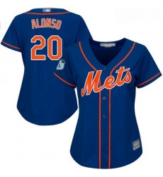 Mets #20 Pete Alonso Blue Alternate Women Stitched Baseball Jersey Mets #20 Pete Alonso Blue Alternate Women Stitched Baseball Jersey