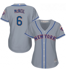 Mets #6 Jeff McNeil Grey Road Women's Stitched Baseball Jersey Mets #6 Jeff McNeil Grey Road Women's Stitched Baseball Jersey