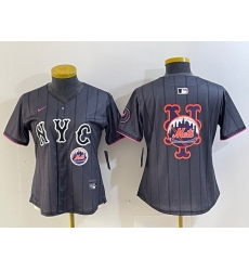 Women New York Mets Team Big Logo Graphite 2024 City Connect Limited Stitched Baseball Jersey 5 Women New York Mets Team Big Logo Graphite 2024 City Connect Limited Stitched Baseball Jersey 5