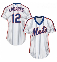 Womens Majestic New York Mets 12 Juan Lagares Authentic White Alternate Cool Base MLB Jersey Womens Majestic New York Mets 12 Juan Lagares Authentic White Alternate Cool Base MLB Jersey