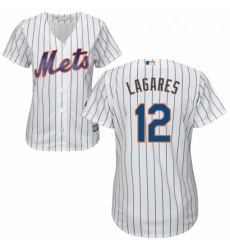 Womens Majestic New York Mets 12 Juan Lagares Authentic White Home Cool Base MLB Jersey Womens Majestic New York Mets 12 Juan Lagares Authentic White Home Cool Base MLB Jersey