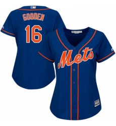 Womens Majestic New York Mets 16 Dwight Gooden Authentic Royal Blue Alternate Home Cool Base MLB Jersey Womens Majestic New York Mets 16 Dwight Gooden Authentic Royal Blue Alternate Home Cool Base MLB Jersey