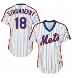 Womens Majestic New York Mets 18 Darryl Strawberry Authentic White Alternate Cool Base MLB Jersey Womens Majestic New York Mets 18 Darryl Strawberry Authentic White Alternate Cool Base MLB Jersey
