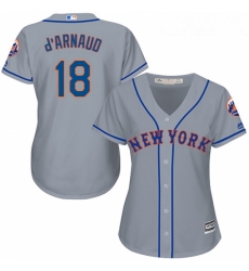 Womens Majestic New York Mets 18 Travis dArnaud Authentic Grey Road Cool Base MLB Jersey Womens Majestic New York Mets 18 Travis dArnaud Authentic Grey Road Cool Base MLB Jersey