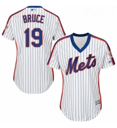 Womens Majestic New York Mets 19 Jay Bruce Replica White Alternate Cool Base MLB Jersey Womens Majestic New York Mets 19 Jay Bruce Replica White Alternate Cool Base MLB Jersey