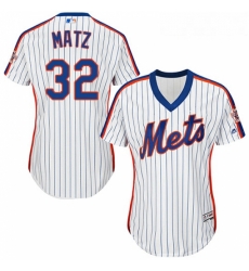 Womens Majestic New York Mets 32 Steven Matz Replica White Alternate Cool Base MLB Jersey Womens Majestic New York Mets 32 Steven Matz Replica White Alternate Cool Base MLB Jersey
