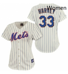 Womens Majestic New York Mets 33 Matt Harvey Authentic CreamBlue Strip MLB Jersey Womens Majestic New York Mets 33 Matt Harvey Authentic CreamBlue Strip MLB Jersey