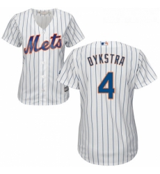 Womens Majestic New York Mets 4 Lenny Dykstra Replica White Home Cool Base MLB Jersey Womens Majestic New York Mets 4 Lenny Dykstra Replica White Home Cool Base MLB Jersey