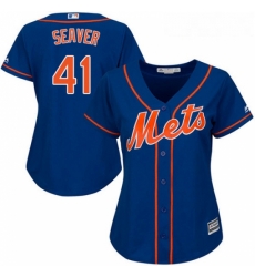Womens Majestic New York Mets 41 Tom Seaver Replica Royal Blue Alternate Home Cool Base MLB Jersey Womens Majestic New York Mets 41 Tom Seaver Replica Royal Blue Alternate Home Cool Base MLB Jersey