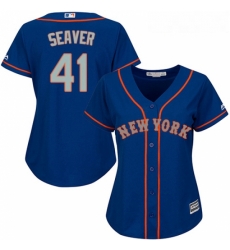 Womens Majestic New York Mets 41 Tom Seaver Replica Royal Blue Alternate Road Cool Base MLB Jersey Womens Majestic New York Mets 41 Tom Seaver Replica Royal Blue Alternate Road Cool Base MLB Jersey
