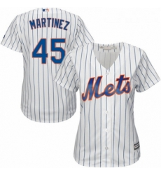 Womens Majestic New York Mets 45 Pedro Martinez Authentic White Home Cool Base MLB Jersey Womens Majestic New York Mets 45 Pedro Martinez Authentic White Home Cool Base MLB Jersey