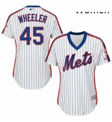 Womens Majestic New York Mets 45 Zack Wheeler Replica White Alternate Cool Base MLB Jersey Womens Majestic New York Mets 45 Zack Wheeler Replica White Alternate Cool Base MLB Jersey