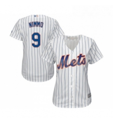 Womens New York Mets 9 Brandon Nimmo Authentic White Home Cool Base Baseball Jersey Womens New York Mets 9 Brandon Nimmo Authentic White Home Cool Base Baseball Jersey