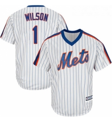 Youth Majestic New York Mets 1 Mookie Wilson Authentic White Alternate Cool Base MLB Jersey Youth Majestic New York Mets 1 Mookie Wilson Authentic White Alternate Cool Base MLB Jersey