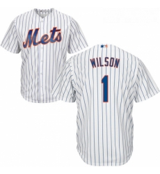 Youth Majestic New York Mets 1 Mookie Wilson Replica White Home Cool Base MLB Jersey Youth Majestic New York Mets 1 Mookie Wilson Replica White Home Cool Base MLB Jersey